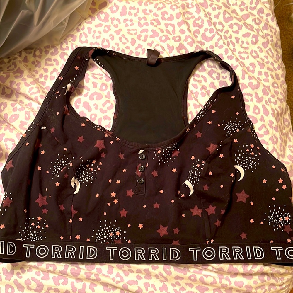 Torrid Size 3 Moon and Stars Bralette/Sports Bra